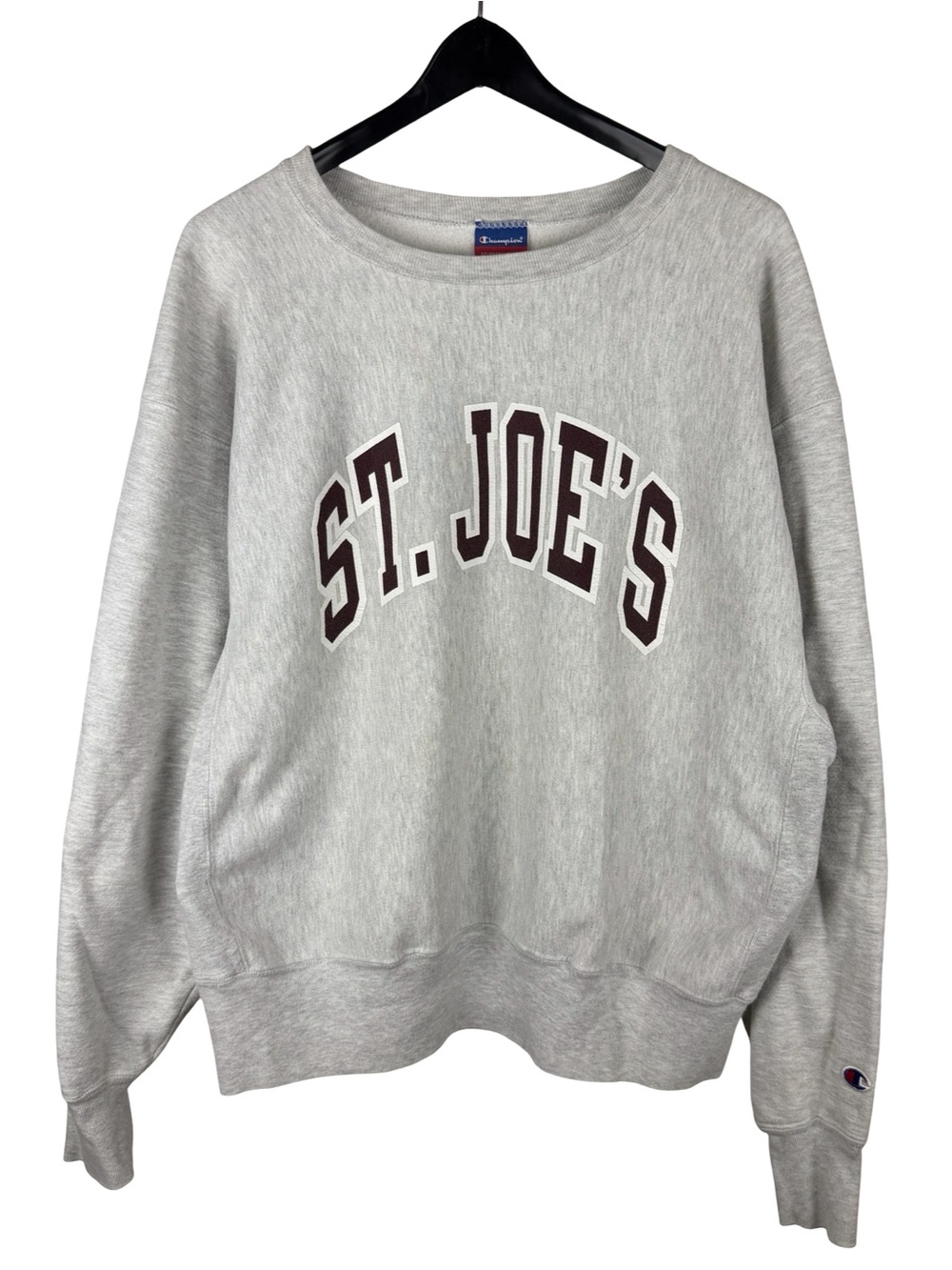Vintage 2000s Champion Reverse Weave St Joes College Grey Sweatshirt Size XL